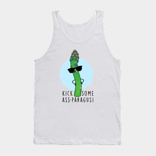 Kick Some Ass-paragus Cute Veggie Asparagus Pun Tank Top